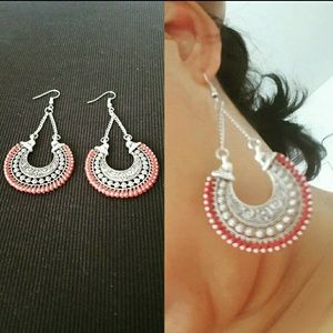 Red earrings